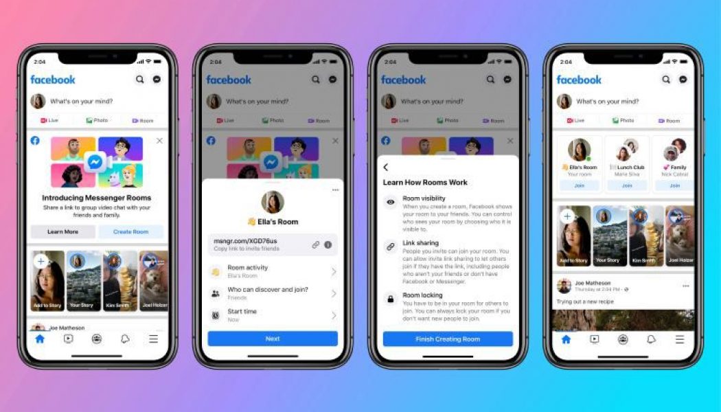 Facebook’s 50-person Zoom alternative, Messenger Rooms, is now available