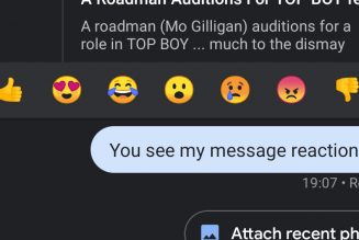 Google tests iMessage-like emoji reactions for RCS Messages