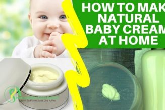 How To Make Natural Baby Cream At Home (Organic Cosmetic Formulation Project)