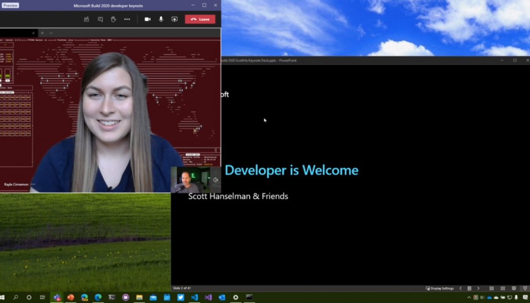 Microsoft hid lots of secret nerdy messages to devs in its Build stream