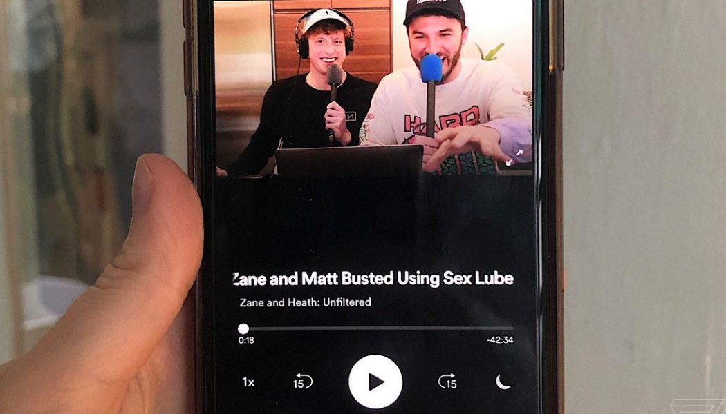 Spotify is testing video podcasts with two YouTube stars