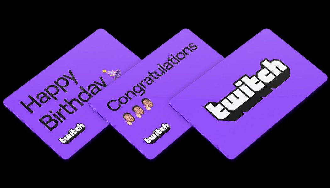 Twitch is now selling digital gift cards