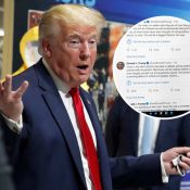 Twitter issues fact check of Donald Trump tweets for first time