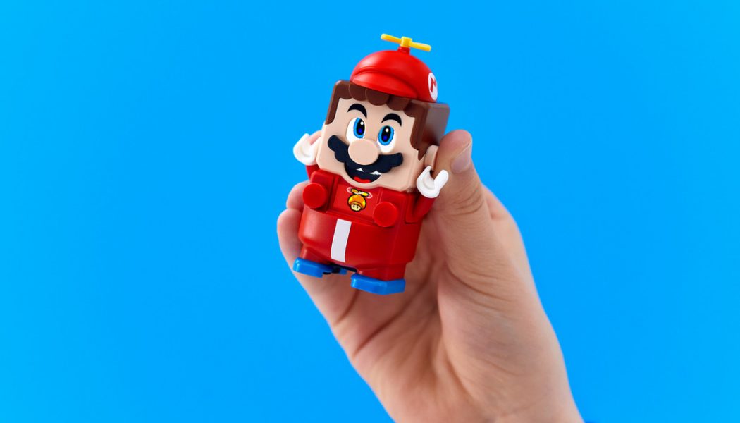 You can buy swappable outfits for Lego’s Super Mario