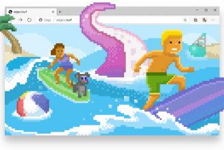 You can now play Microsoft’s new surf game inside the Edge browser