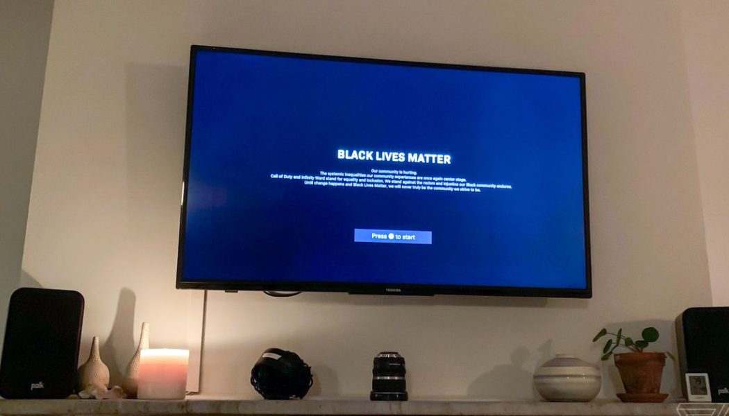 Call of Duty adds screen that says Black Lives Matter