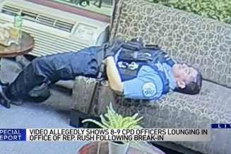 Chicago Cops Caught On Tape Taking Some R&R In Office of U.S. Rep Bobby Rush, During Protests