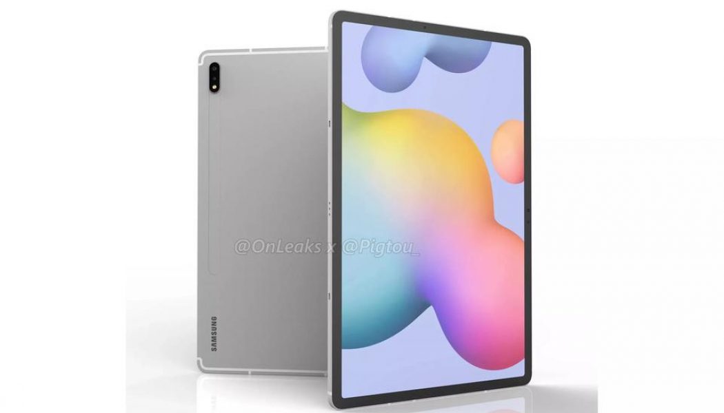 Galaxy Tab S7 Plus renders show off a big 12.4-inch display