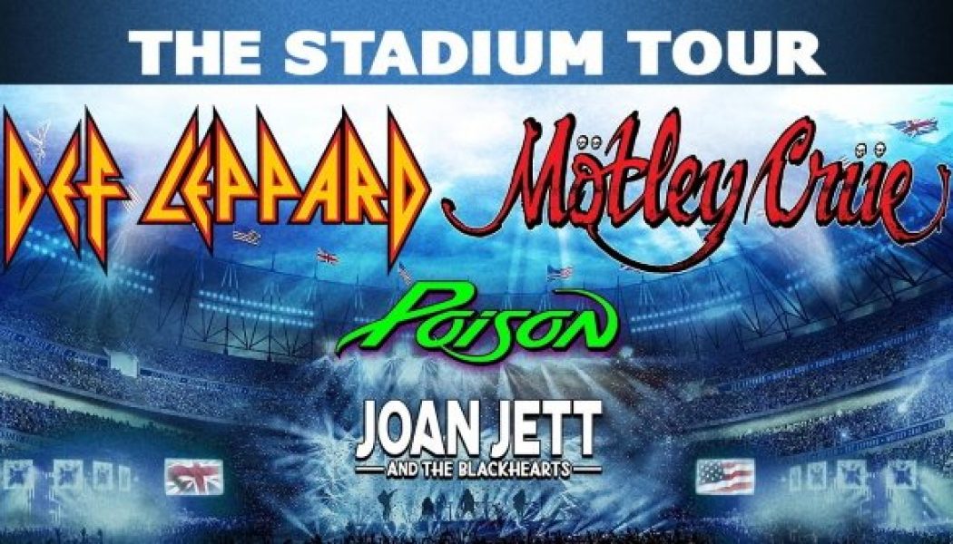 It’s Official: MÖTLEY CRÜE, DEF LEPPARD And POISON’s ‘The Stadium Tour’ Postponed To Summer 2021