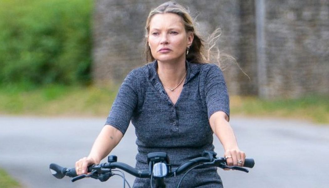 Kate Moss’ Cycling Outfit Is as Chic as You’d Expect