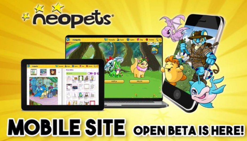 Neopets is launching open beta for a new mobile site