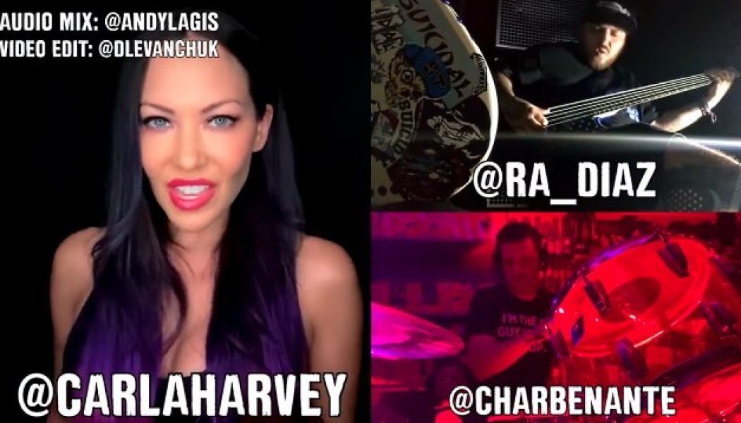 Watch ANTHRAX’s CHARLIE BENANTE And BUTCHER BABIES’ CARLA HARVEY Cover MASSIVE ATTACK’s ‘Teardrop’