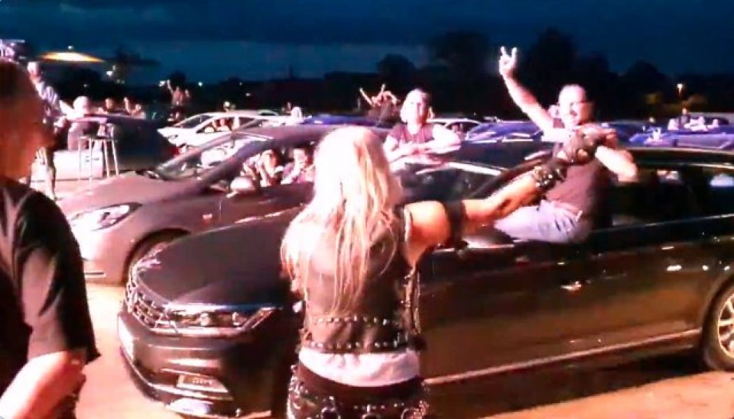 Watch DORO PESCH Perform Her First Drive-In Concert In Germany