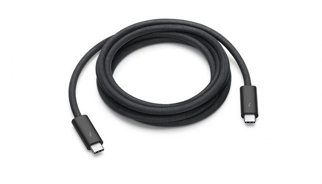 Apple now sells a $129 Thunderbolt 3 Pro cable