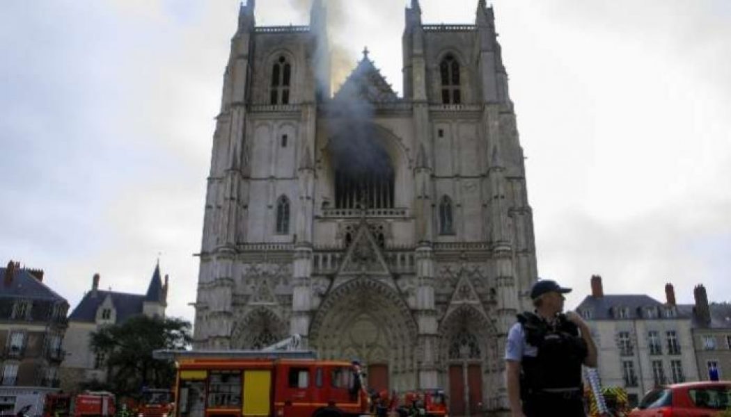 Arson suspected in major fire at French cathedral in Nantes