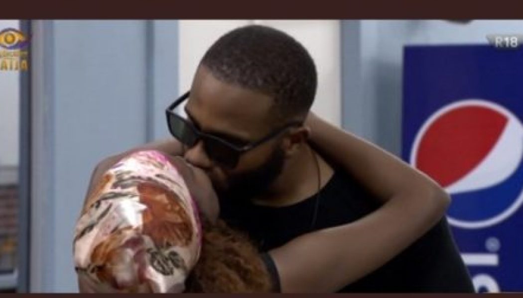 BBNaija Update: Wathoni and Kiddwaya kiss for 20 seconds in truth or dare game