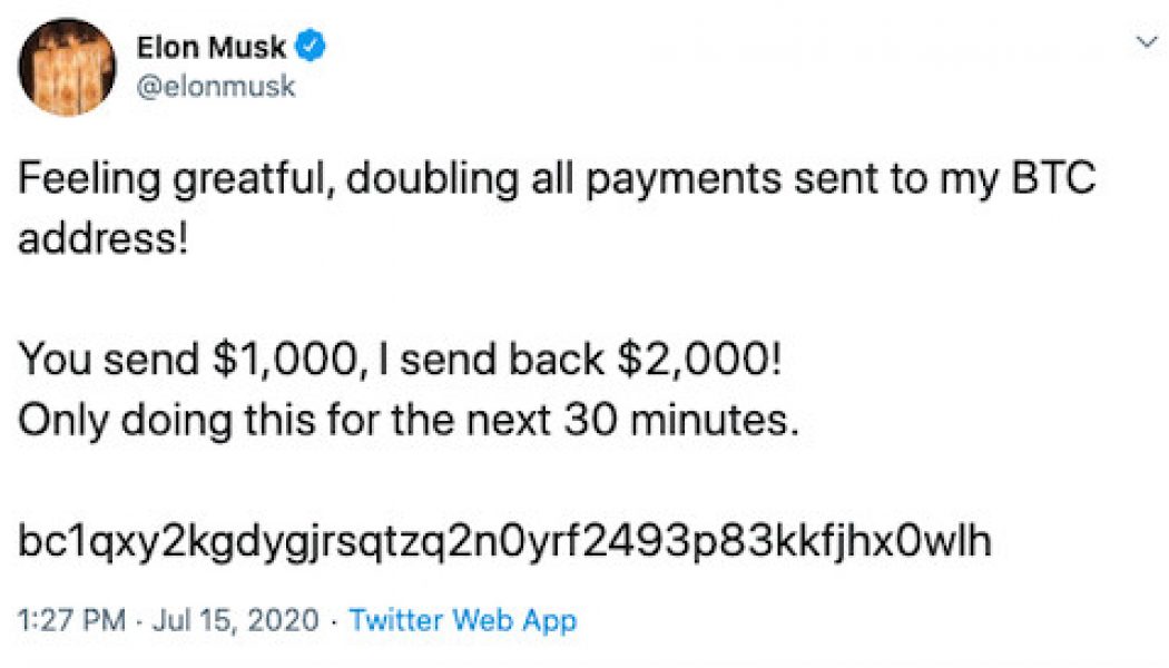 Elon Musk and Bill Gates hacked to tweet bitcoin scam