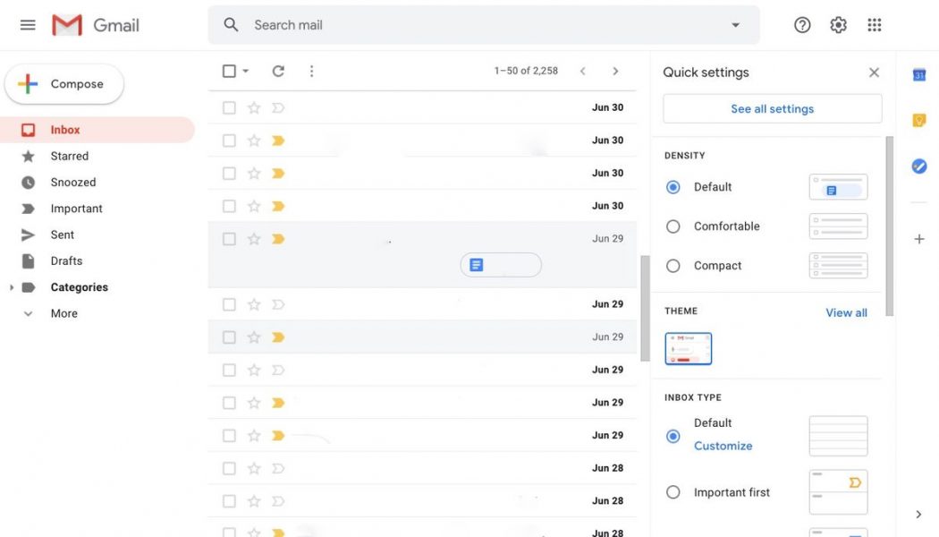 How to change your inbox layout in Gmail