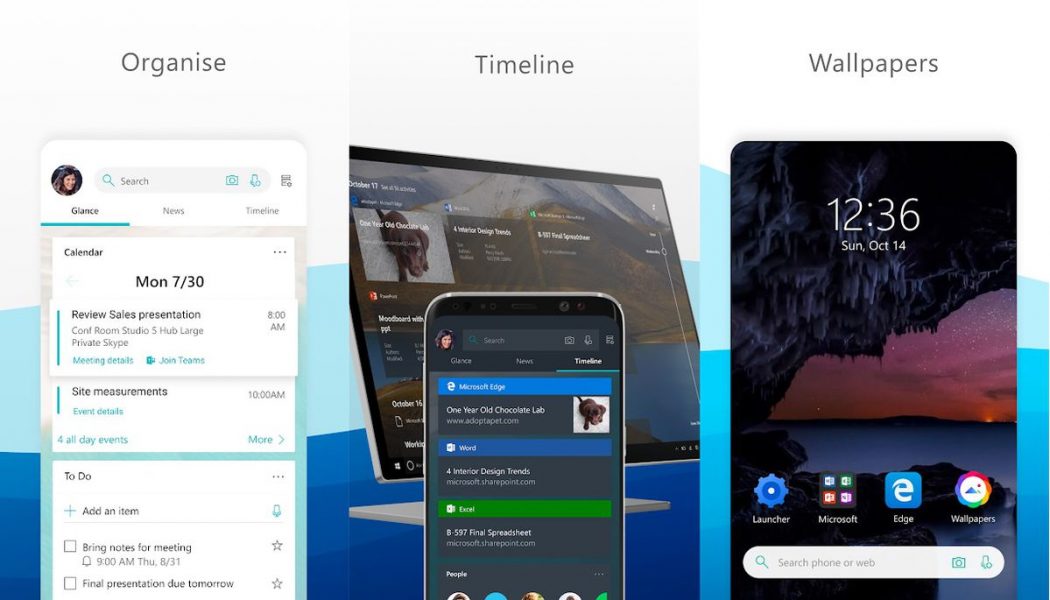 Microsoft updates its Android Launcher with dark mode, custom icons, and daily wallpapers