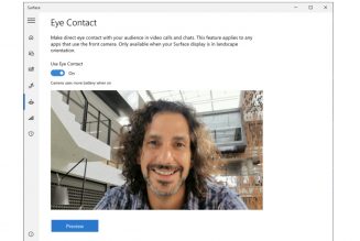 Microsoft’s AI-powered ‘Eye Contact’ feature is finally coming to the Surface Pro X