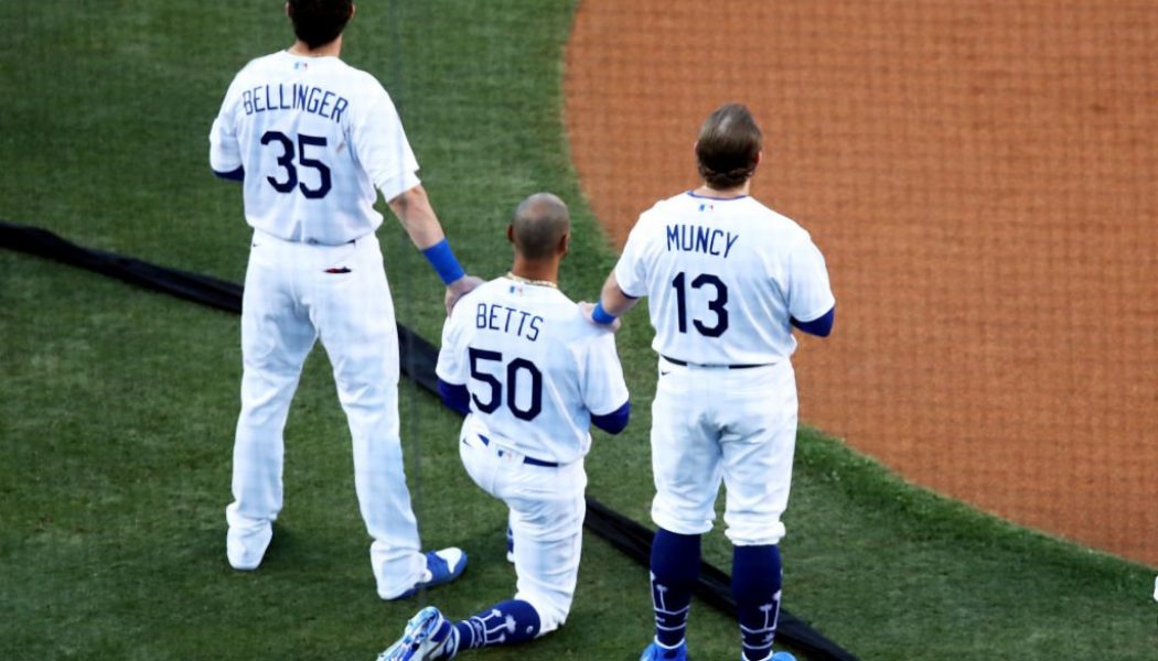 MLB Players Took A Knee In Solidarity With Black Lives Matter for Opening Day, Mookie Betts Did During Anthem