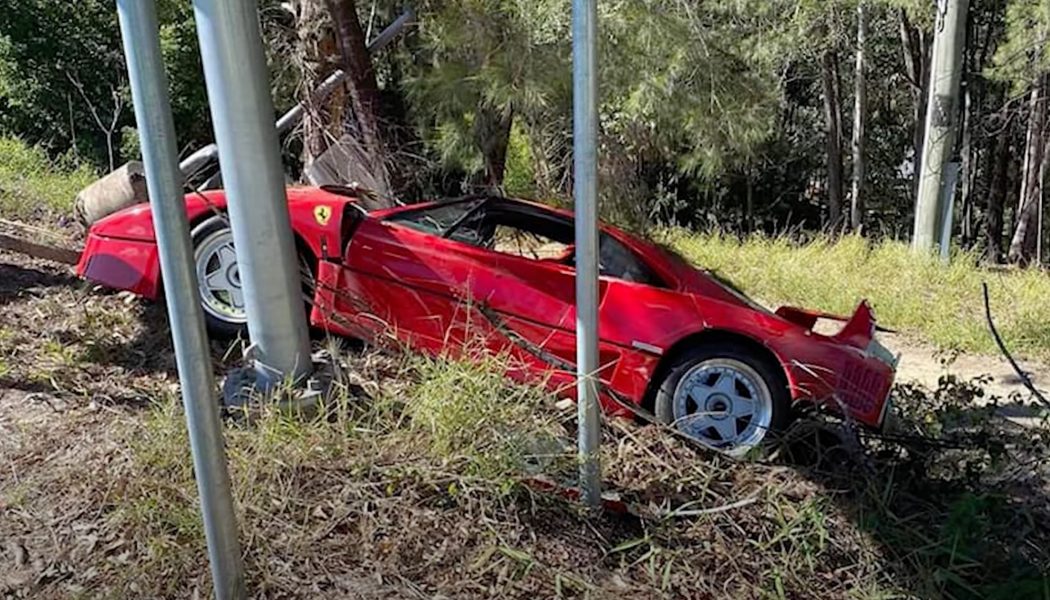 Not So Ferrari Friday: Check Out This Wrecked Ferrari F40