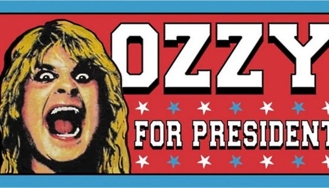 OZZY OSBOURNE For President: Official Merchandise Now Available