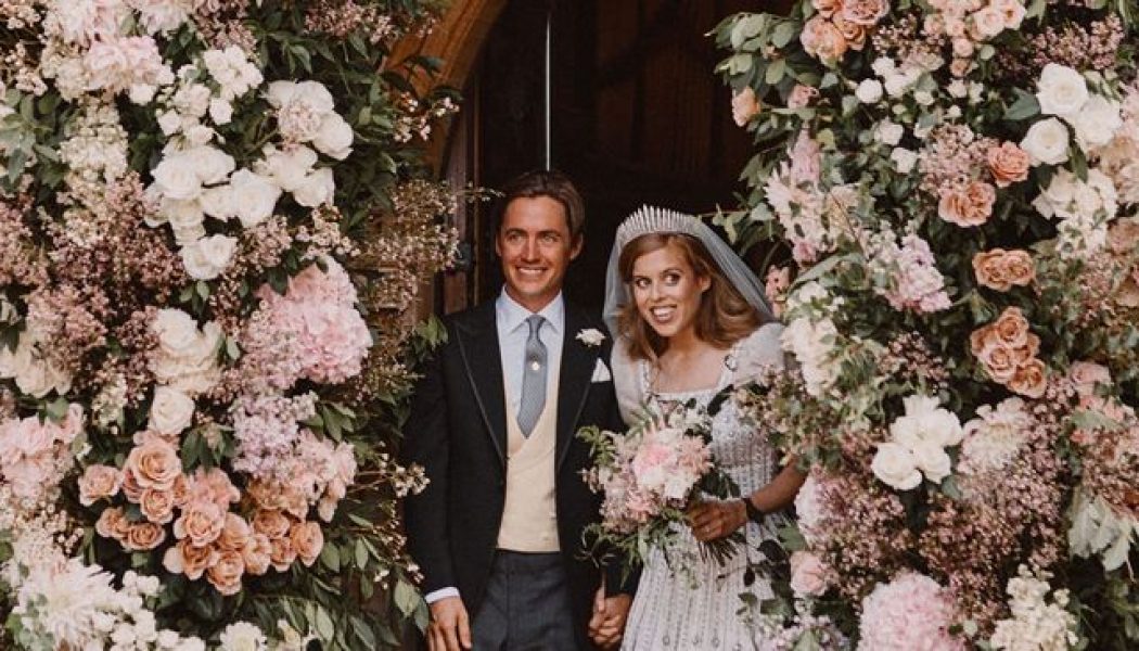 Princess Beatrice Just Got Married In a Vintage Dress Belonging to the Queen