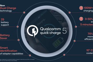 Qualcomm’s Quick Charge 5 standard promises 50 percent charge in less than five minutes