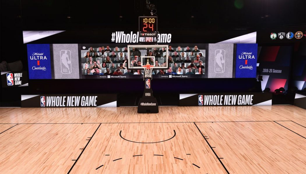 The NBA is using Microsoft Teams to bring basketball fans courtside