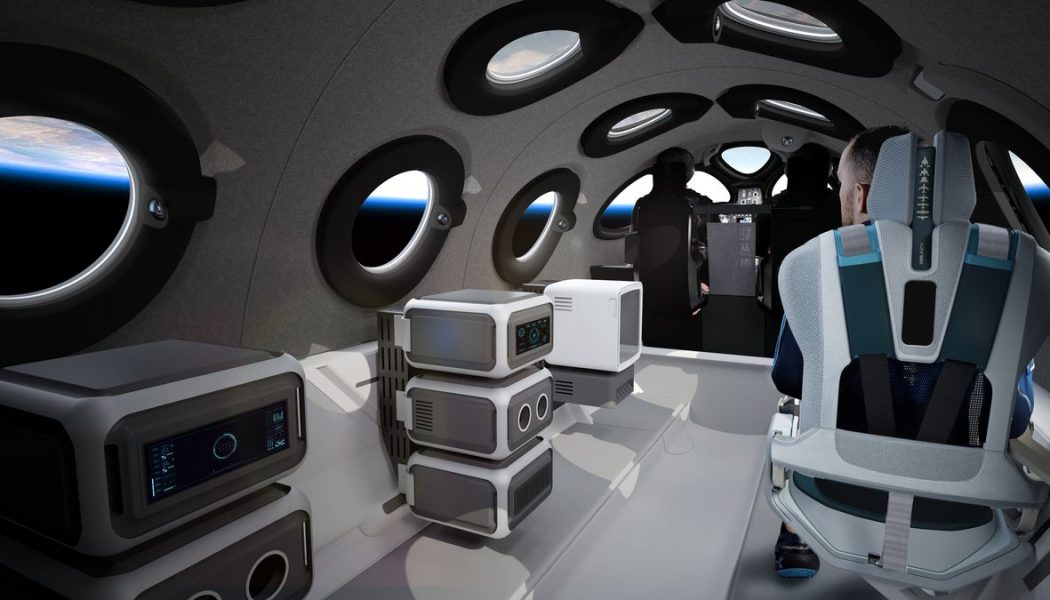 Virgin Galactic unveils the interior cabin of its tourist spaceplane