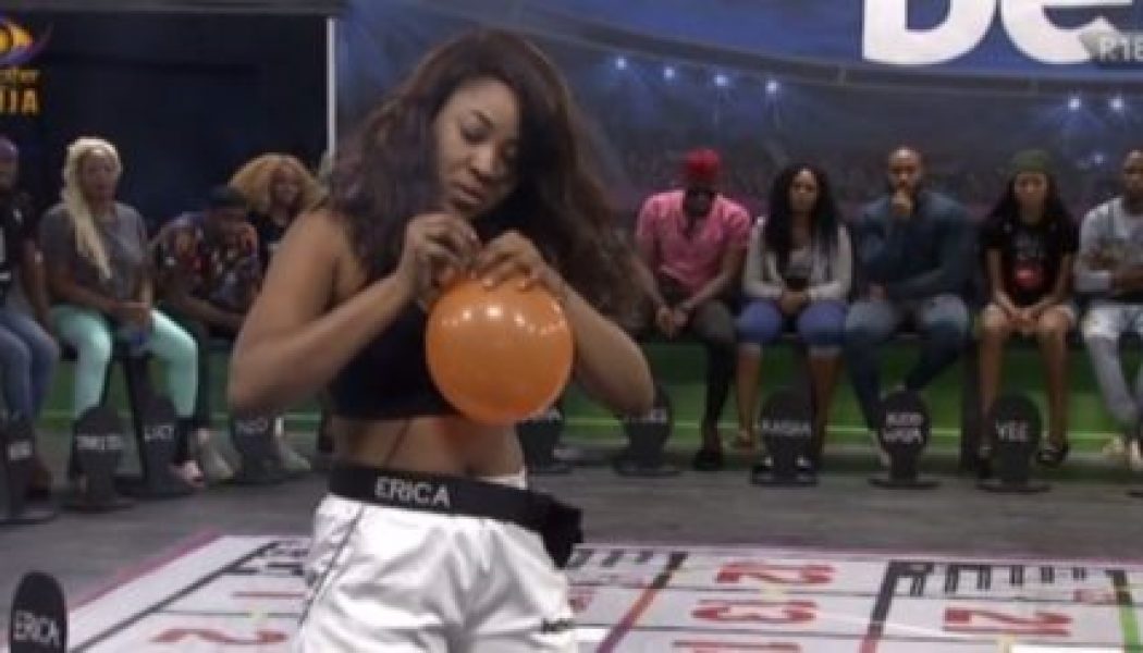 BBNaija Update: Erica wins Head of House for week 4