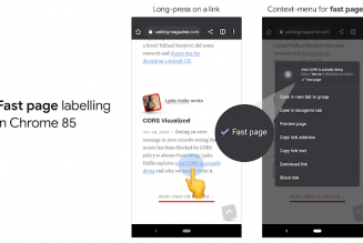 Chrome for Android will now label ‘fast pages’ and may eventually rank them higher in search