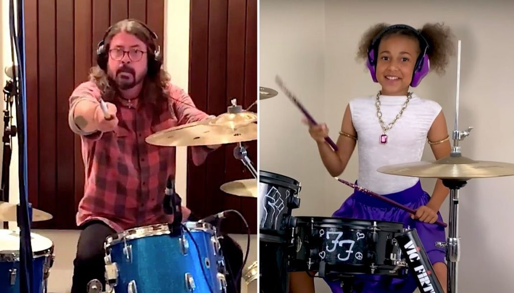 Dave Grohl and 10-Year-Old Nandi Bushell Face Off in Drum Battle: Watch