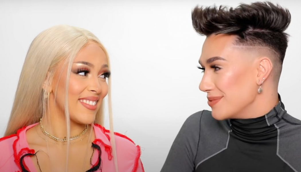 Doja Cat Talks VMAs Performance, TikTok Success While James Charles Slays Her Makeup