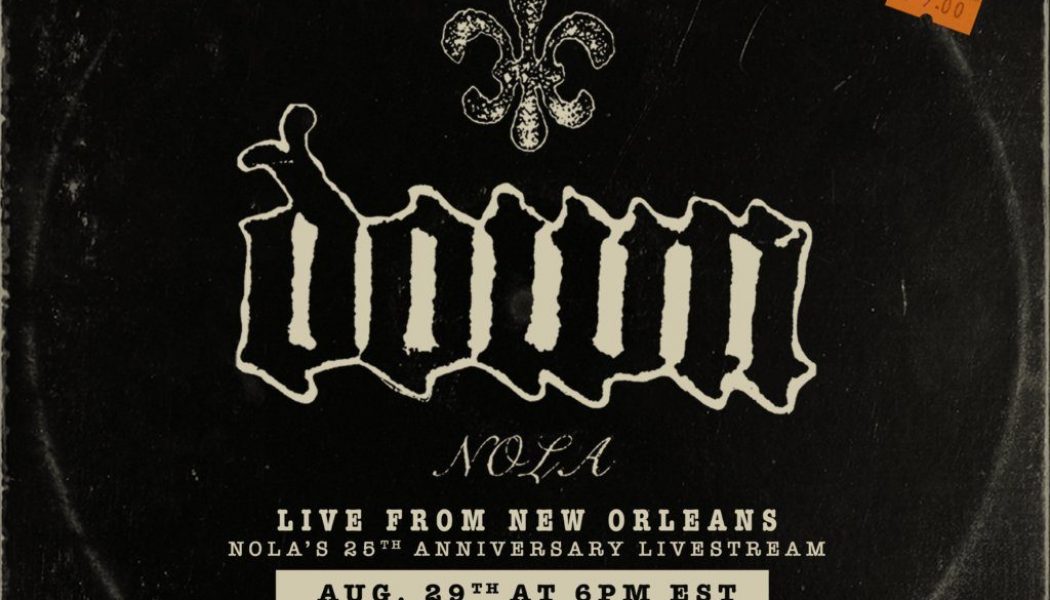 Down to Celebrate 25th Anniversary of Debut Album NOLA with Livestream Concert