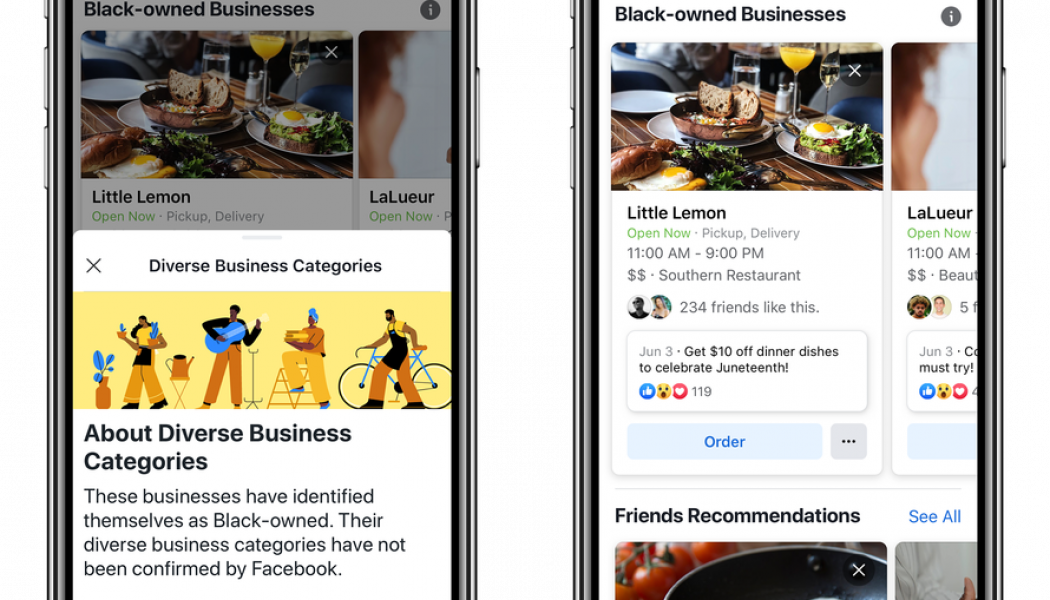 Facebook is making it easier for users to find Black-owned businesses nearby