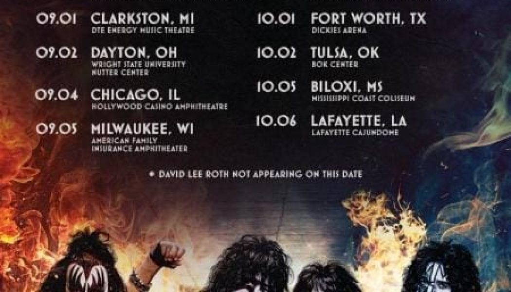 KISS Announces Summer 2021 U.S. Tour With DAVID LEE ROTH