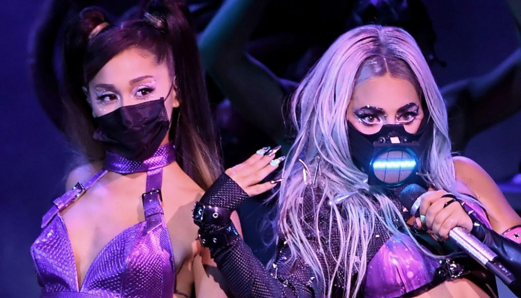 Lady Gaga & Ariana Grande Bring ‘Rain On Me’ to the 2020 MTV VMAs During ‘Chromatica’ Medley: Watch