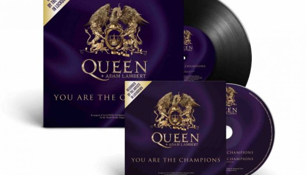 QUEEN + ADAM LAMBERT’s ‘You Are The Champions’ To Be Released on 7″ Vinyl And CD