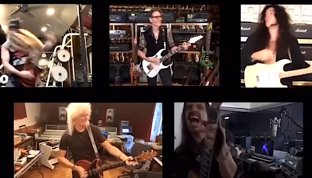 Queen’s Brian May Joins Fellow Guitar Virtuosos on Quarantine Rendition of “Bohemian Rhapsody”: Watch