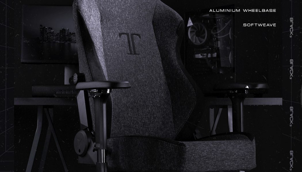 Secretlab’s gaming chairs can now be wrapped in a low-key SoftWeave black fabric