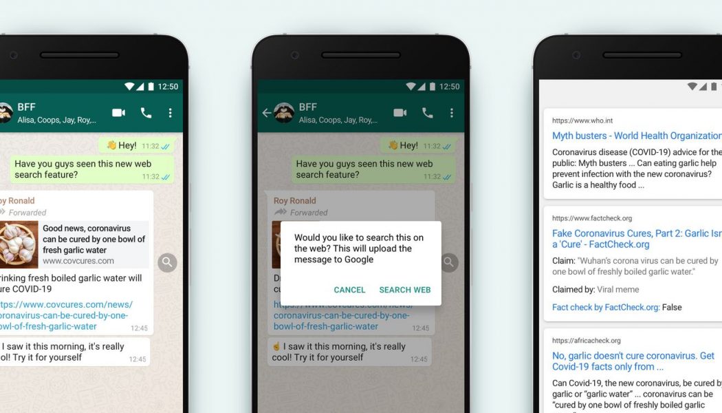 WhatsApp adds search feature to help users debunk viral messages