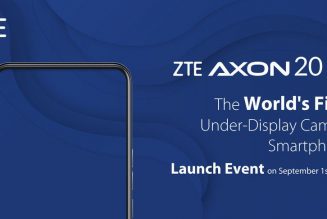 ZTE plans to launch first smartphone with under-display camera next month