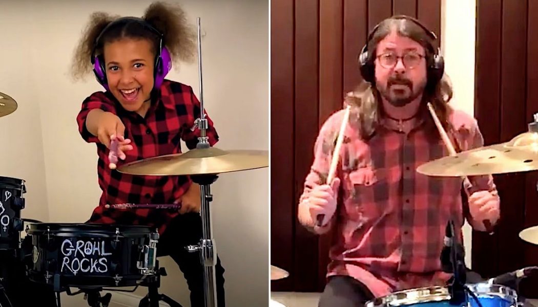 10-Year-Old Nandi Bushell Continues Drum-Off with Dave Grohl by Rocking Them Crooked Vultures Song: Watch