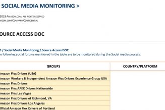 Amazon is reportedly surveilling its Flex delivery drivers in private Facebook groups