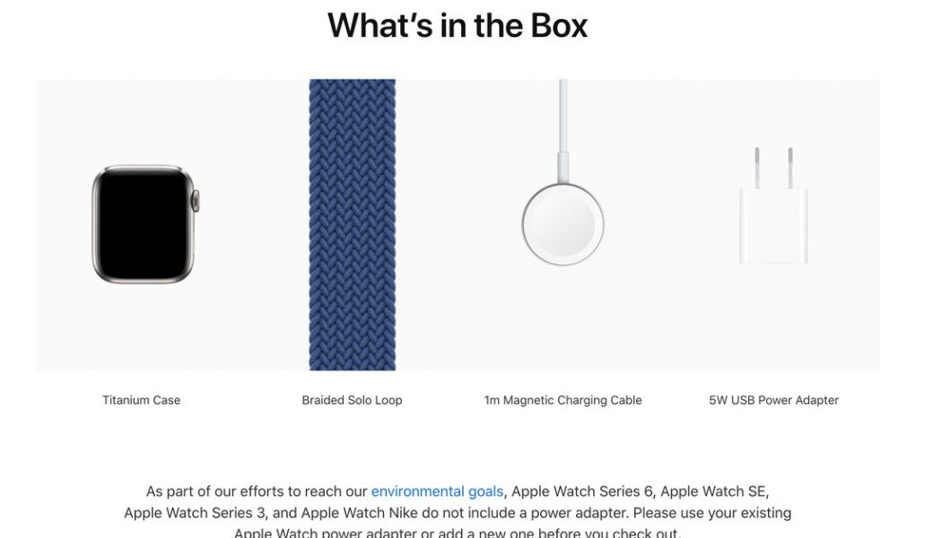 Apple is still bundling a power adapter with new Apple Watch Edition and Hermès