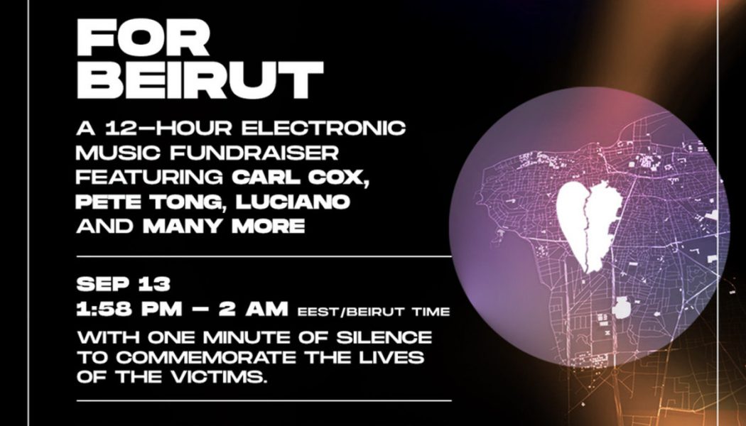 Carl Cox, Amelie Lens, Pete Tong, More to Perform at Virtual Beirut Fundraiser