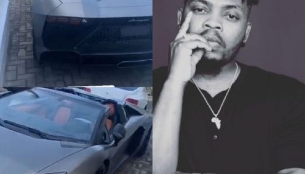 Check out Olamide’s new Lamborghini Aventador worth over N200 million