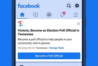 Facebook launching poll worker recruitment push this weekend